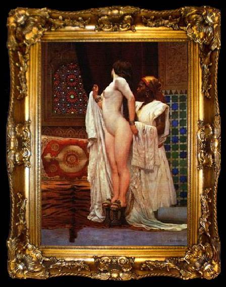 framed  unknow artist Arab or Arabic people and life. Orientalism oil paintings  482, Ta009-2
